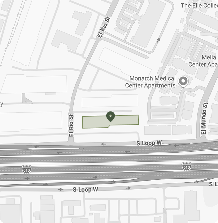 Map showing the location of 900 S Loop W Suite 175, Houston, TX 77054.